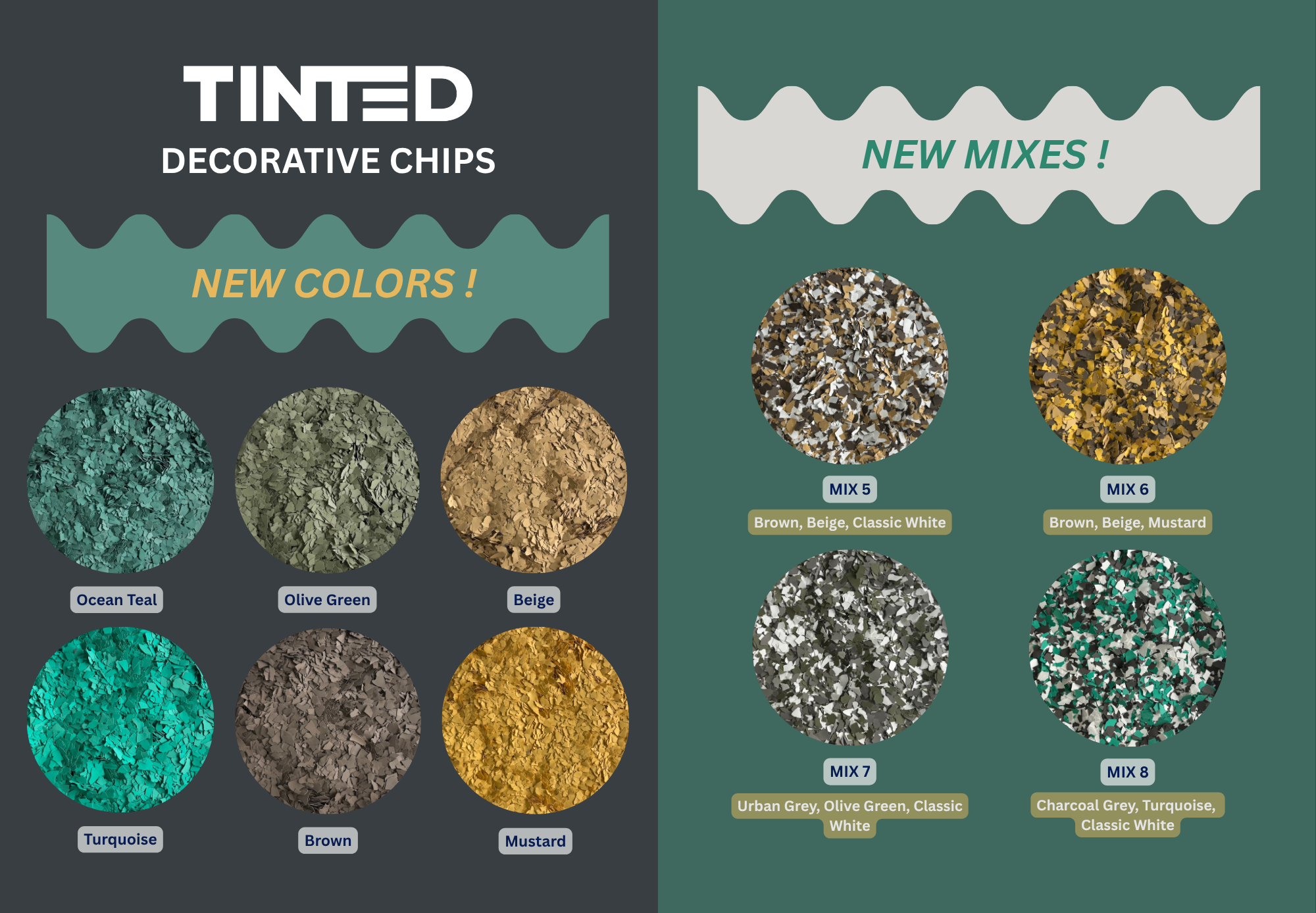 TINTED Decorative Chips