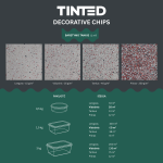 TINTED Decorative Chips Color