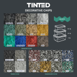 TINTED Decorative Chips Color
